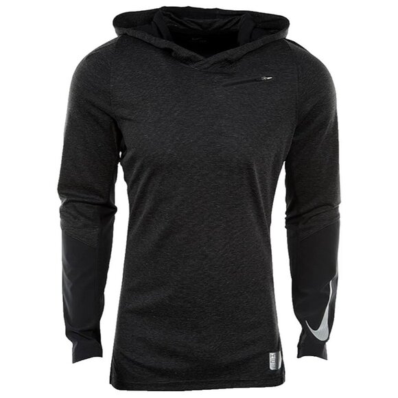 Nike Hyper Elite Hooded Basketball Top Men's Black Metallic